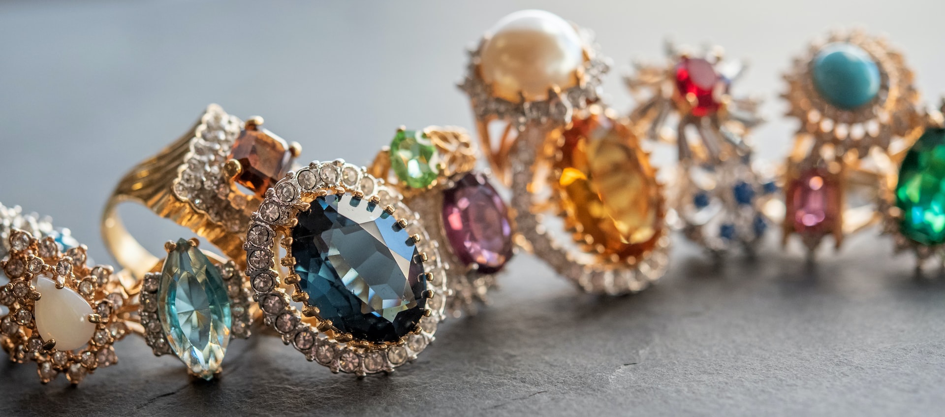Precious stone jewelry, semi-precious stone jewelry