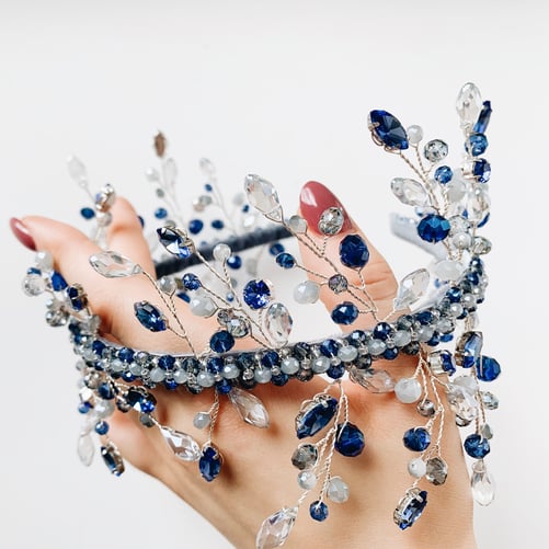 Fancy sapphire tiara